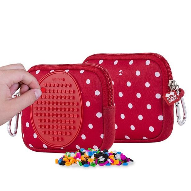 PIXIE CREW PIXIE CREW univerzální pouzdro Červené s bílým puntíkem