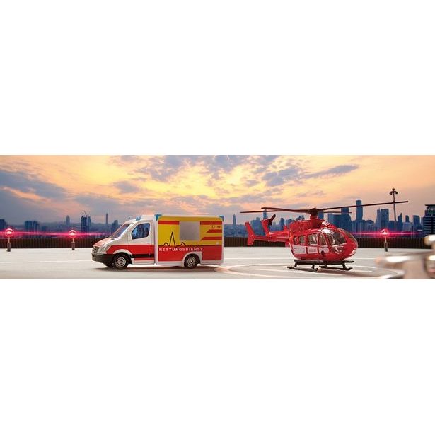 SIKU SIKU Super - Ambulance a vrtulník, set