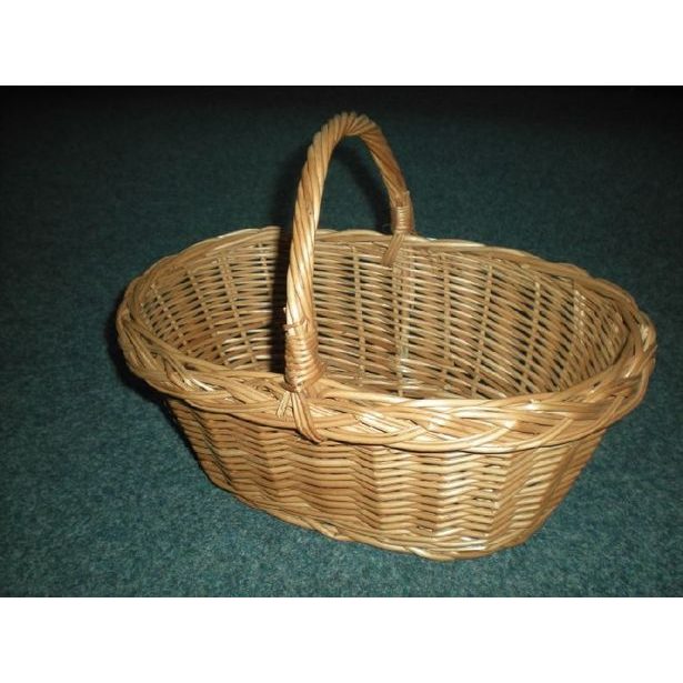 košík 38x27x15cm ovál proutěný