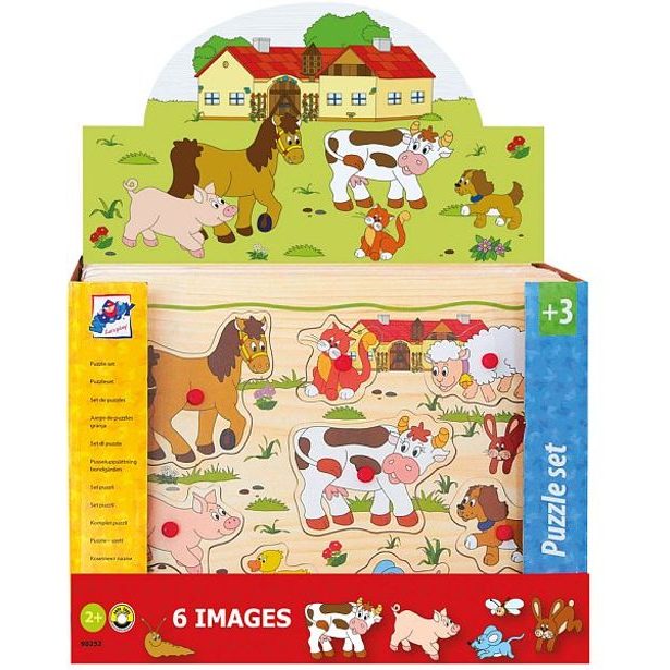 Disple. 12ks - Puzzle na doske "Detské motívy"