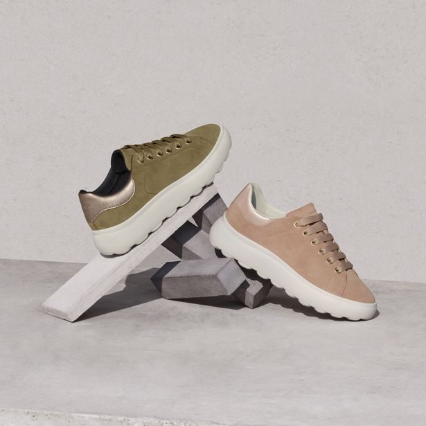Khaki dámské tenisky Geox Spherica EC4.1