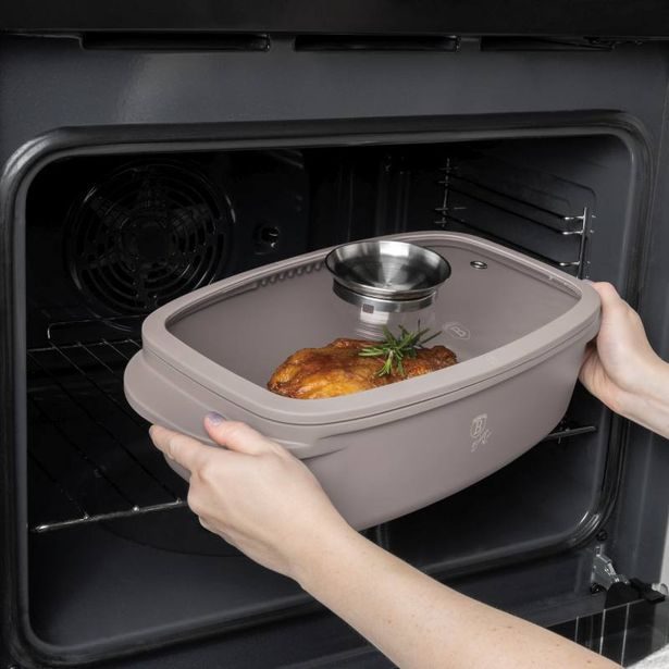 BERLINGERHAUS Pekáč do trouby s Aroma víkem 6 l Taupe Collection BH-8778