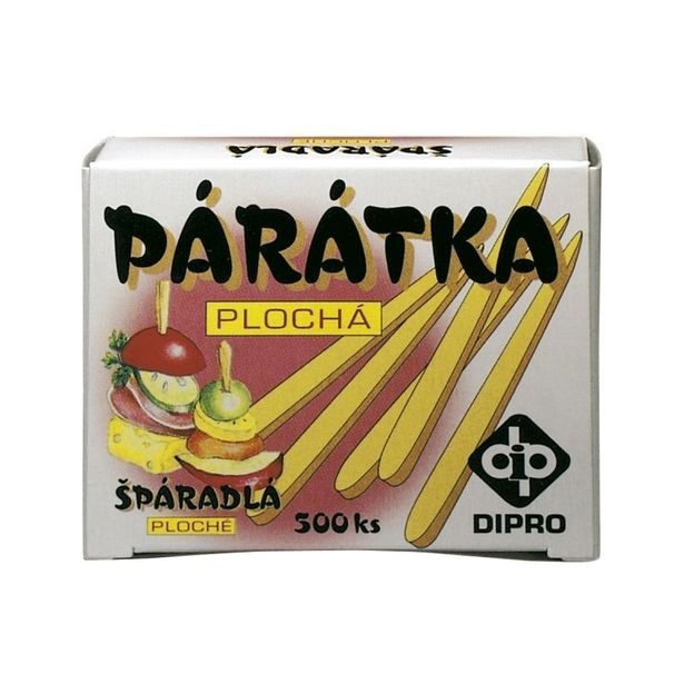 párátka 500ks, plochá, dřevo, pap. krab.