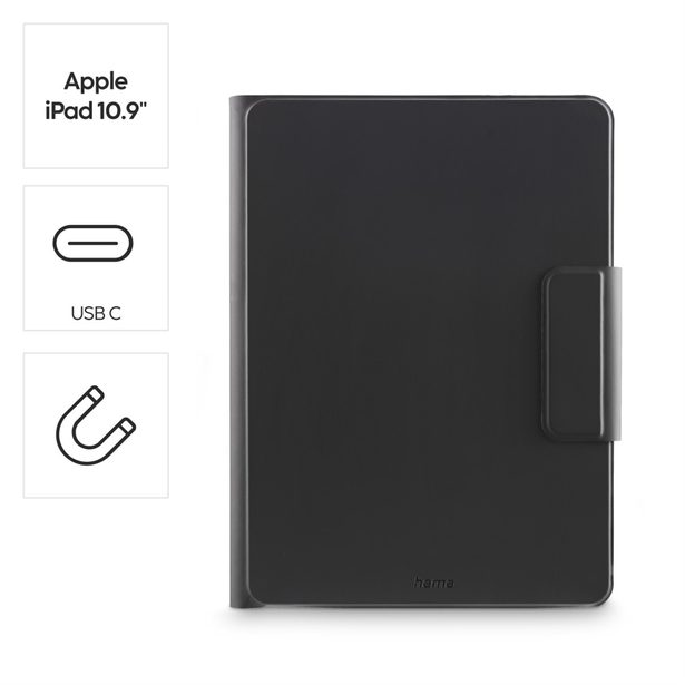 Hama Premium, pouzdro na tablet s klávesnicí pro Apple iPad Air 11" (2024), německý layout (QWERTZ)