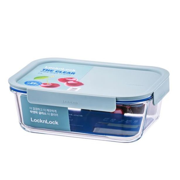 LOCKNLOCK DÓZA "CLEAR" OBDÉLNÍKOVÁ BOROSILKÁT.SKLO 2L MINT_hamashop