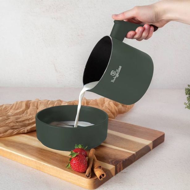 BERLINGERHAUS Mlékovar s titanovým povrchem 1,2 litru Matte Green Collection BH-8204