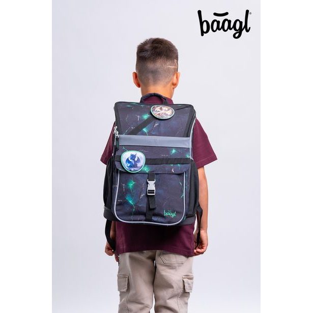 BAAGL SET 5 Zippy Draci: aktovka, penál, sáček, zástěra, peněženka
