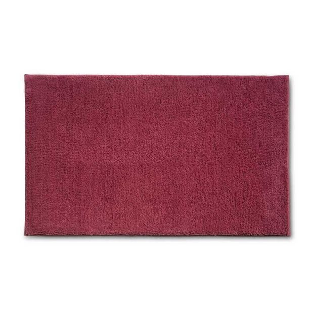 KELA Koupelnová předložka Maja 100% polyester malinovo červená 100x60x1,5cm KL-23578