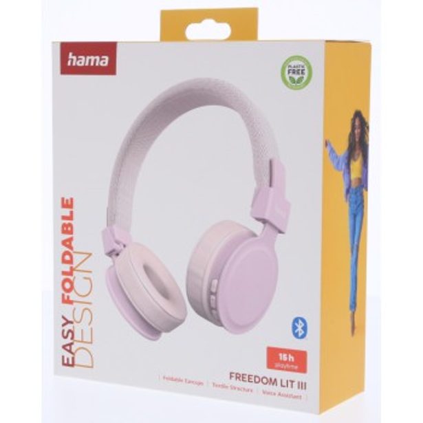 Hama Bluetooth sluchátka Freedom Lit III, on-ear, růžová