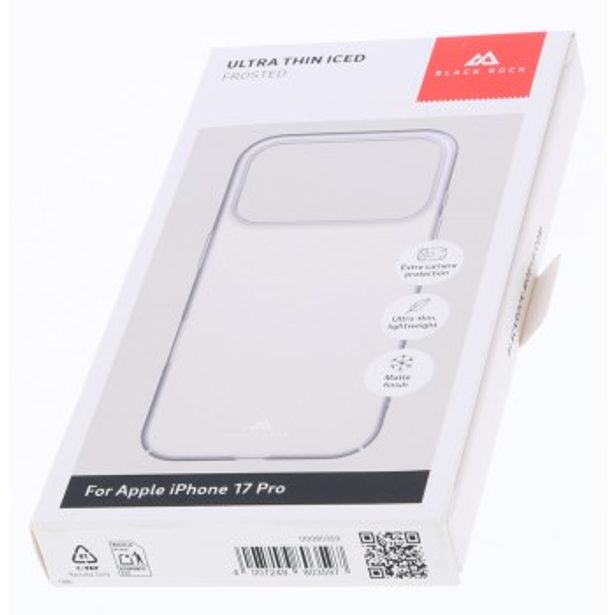 Black Rock Ultra Thin Iced, kryt pro Apple iPhone 17 Pro, matný průhledný