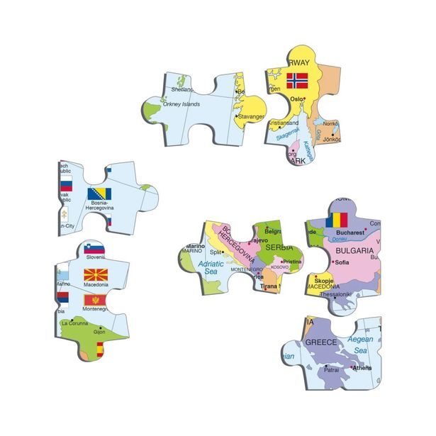 EVROPA POLITICKÁ MAPA 48 d. EDU Puzzle