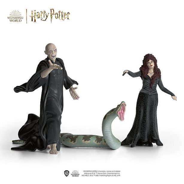 SCHLEICH Harry Potter - Lord Voldemort, Nagini a Bellatrix Lestrangeová