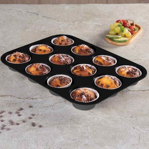 BERLINGERHAUS Forma na muffiny s nepřilnavým povrchem 12 ks Antracit Collection BH-8691