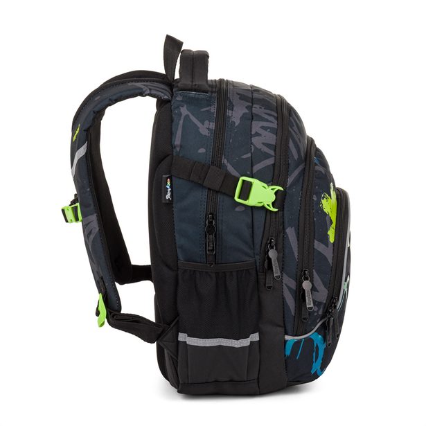 Studentský batoh OXY SCOOLER Graffiti Blue