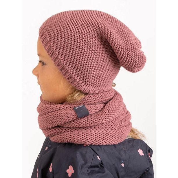 Unuo, Nákrčník pletený Wrap, Starorůžová