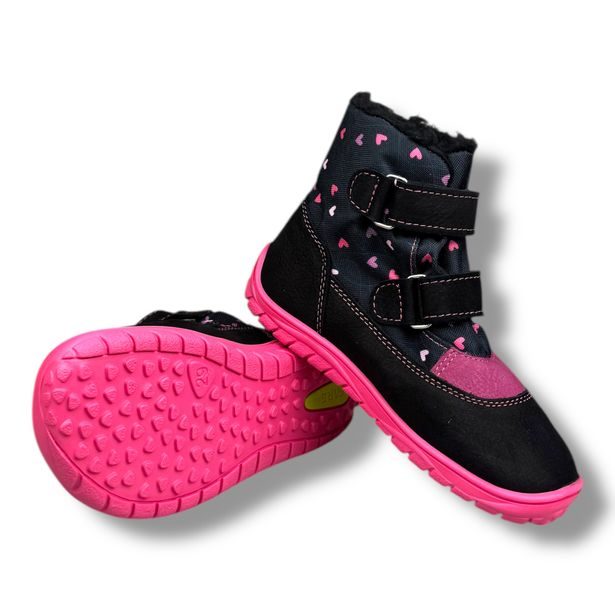 FARE BARE dětské zimní nepromokavé boty - Srdíčka