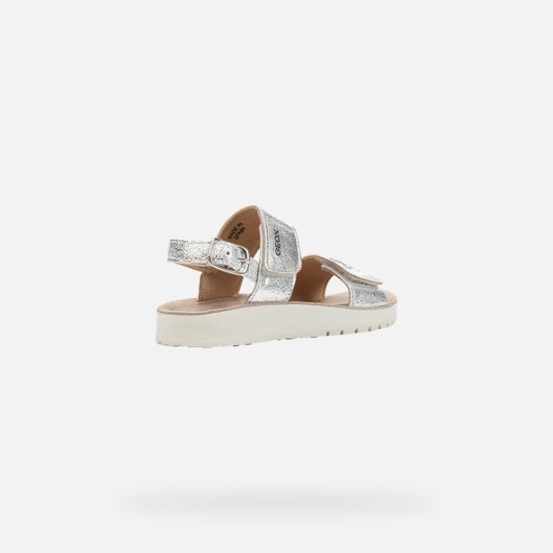 Stříbrné dívčí sandály Geox Sandal Costarei