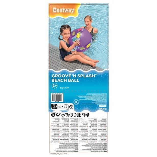 Nafukovací míč DESIGNER - mix 3 druhy, 51cm