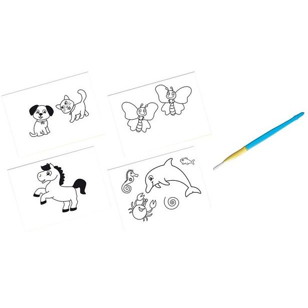 Moje první malování štětcem a vodou