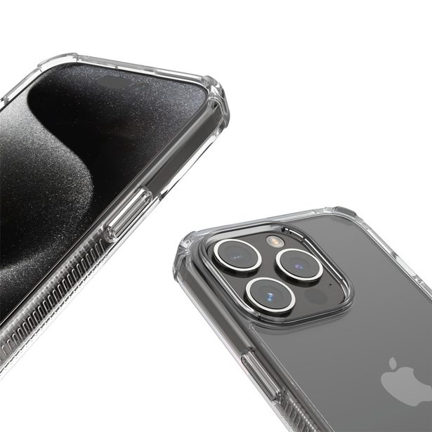 Hama Extreme Protect, kryt pro Apple iPhone 15, materiál D3O®, nežloutne, průhledný