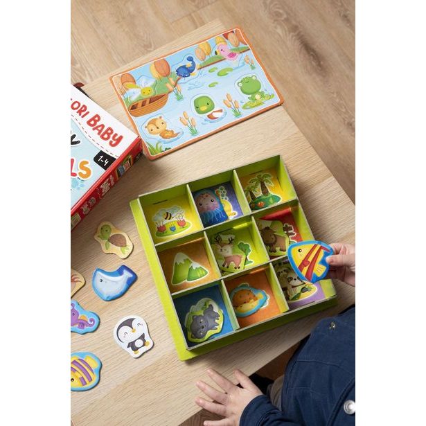 MONTESSORI BABY KRABIČKA - Zvířátka