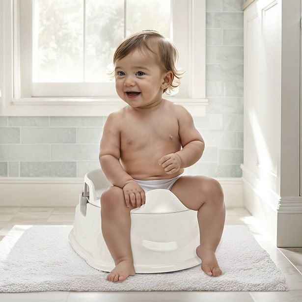 DOLU 3v1 nočník, sedátko na WC, stolička, béžová, 20x34,5x37 cm