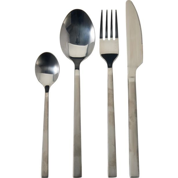 EXCELLENT HOUSEWARE Sada černých příborů 16 ks KO-BS2000060