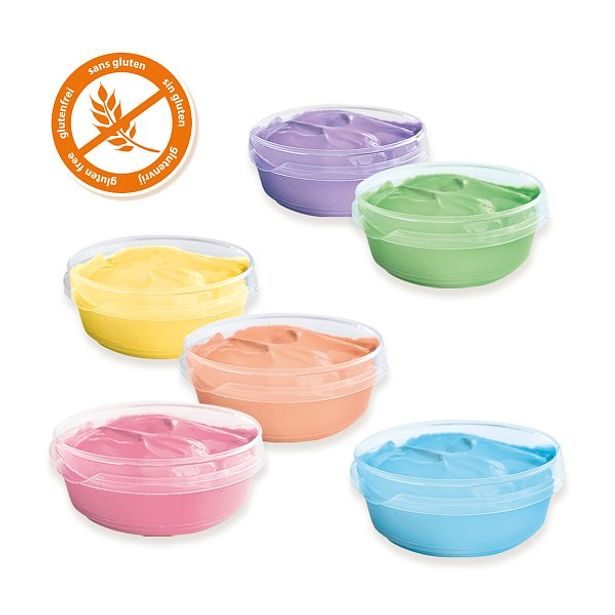 SES Prstové barvy pastelové - malé kalíšky 6 x 45ml