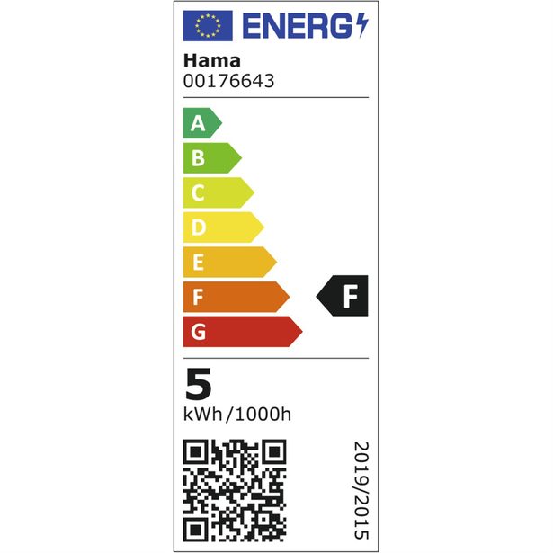 Hama SMART WiFi LED žárovka, Matter, E27, retro, ST64 Filament, RGBW, stmívatelná, aplikace