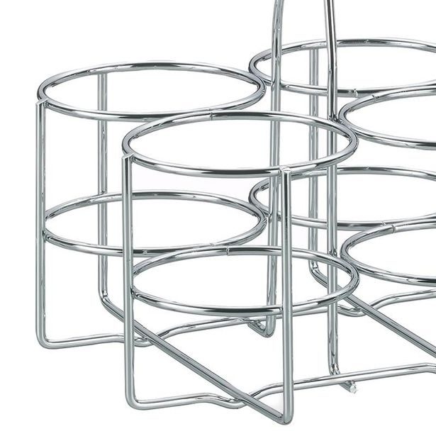 KELA Nosič na láhve LOOP 31x21x31 cm chróm KL-49880