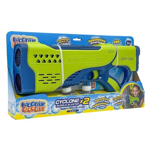 Plastica Bublifuky - Double Bubble blaster - dvojitá dávka bublinové zábavy