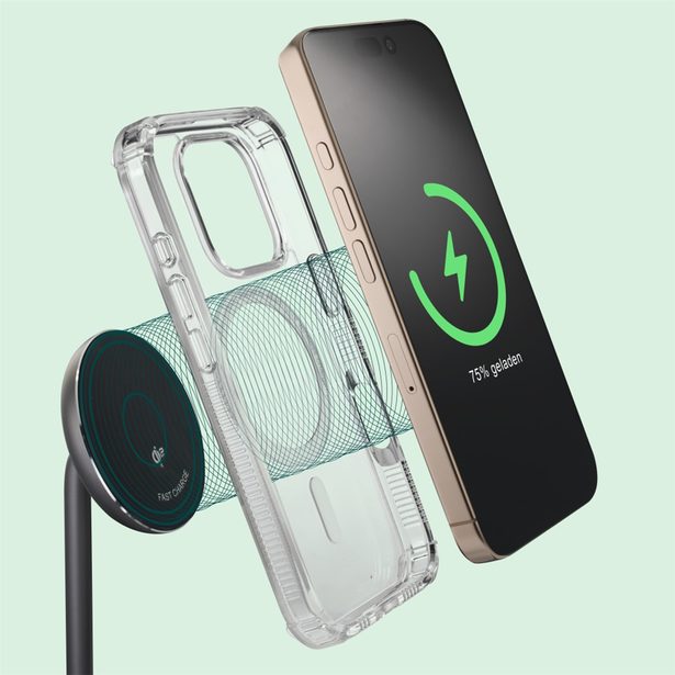 Hama bezdrátová nabíječka s držákem 2v1, Qi2 15 W, USB-C adaptér 45 W