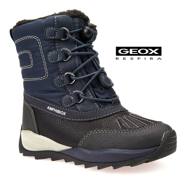 GEOX dětské boty J ORIZONT B B.ABX NAVY