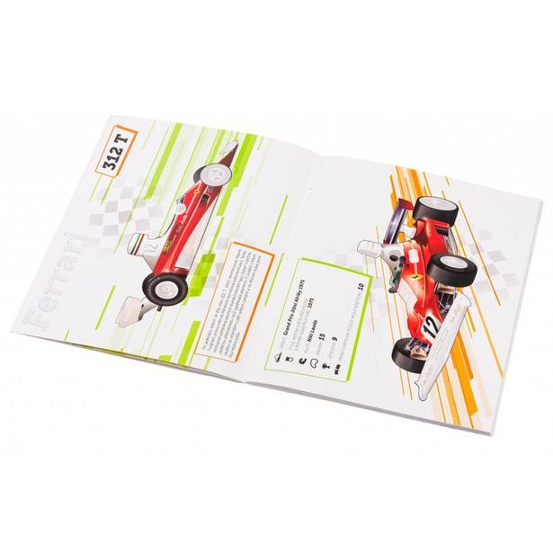 FERRARI, vozy Scuderie – Kniha samolepek Baagl