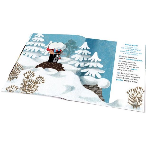 KRTEK a ZIMA ─ Kniha samolepek