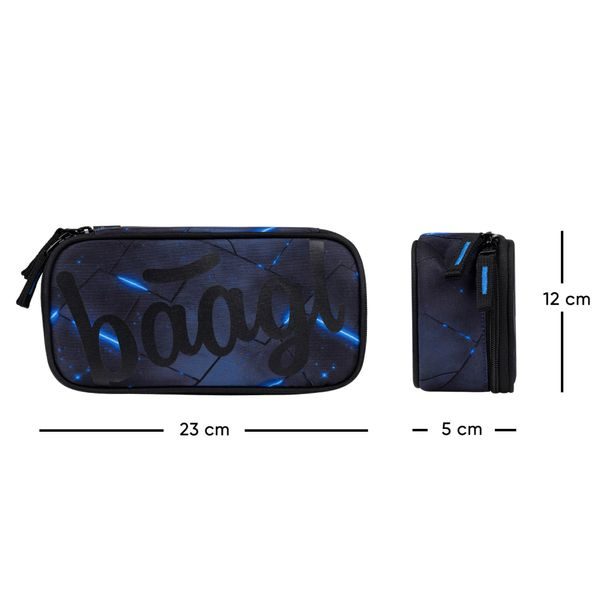 BAAGL Školní penál etue Flash GRS