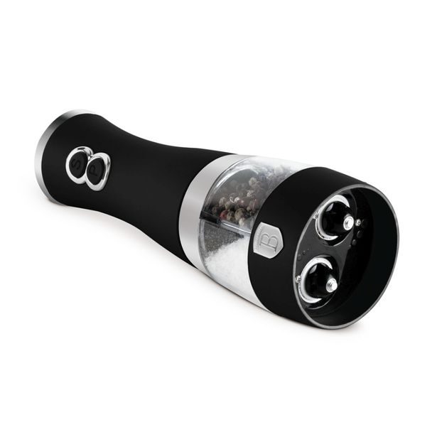 BERLINGERHAUS Mlýnek na pepř a sůl elektrický dvojitý Matte Black Collection LP-BH-260