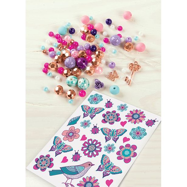 Náramky a tetování, květiny