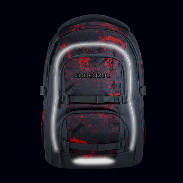 Školní batoh coocazoo PORTER, Broken Black, AGR certifikát