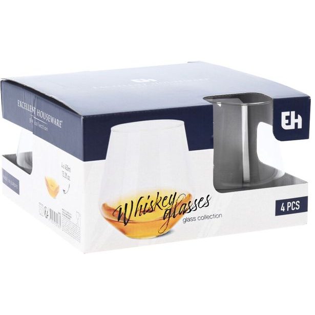 EXCELLENT HOUSEWARE Sklenice na whisky sada 4 ks 450 ml KO-CC7001550