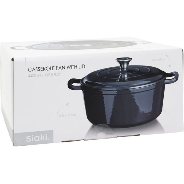 SIAKI HUISHOUD Pekáč litina 26 cm šedá KO-C85000210