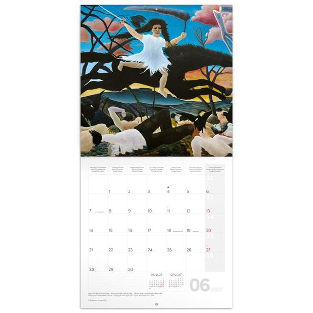 NOTIQUE Poznámkový kalendář Henri Rousseau 2027, 30 x 30 cm