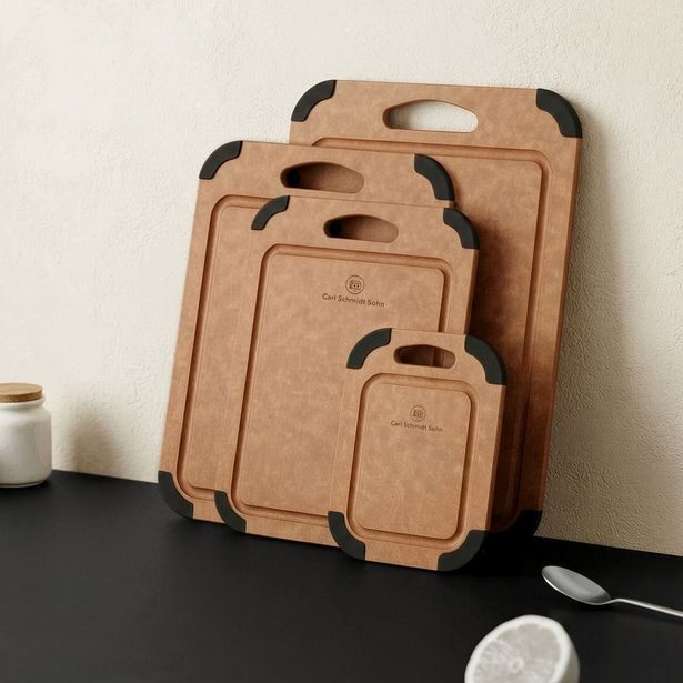 CS KOCHSYSTEME Kuchyňské prkénko s drážkou protiskluzové Lübeck 37 × 28 cm CS-082260