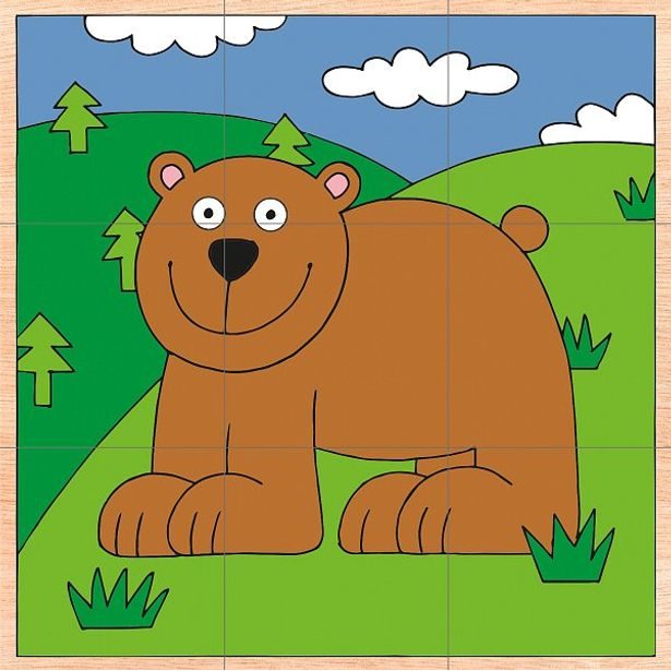 Kubus 3 x 3 - exotická zvířata