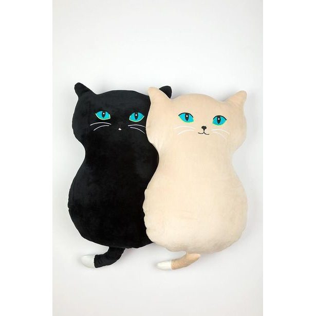 KOČKA VELKÉ OČI černá 53 cm