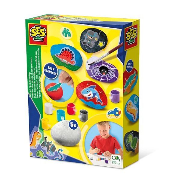 SES Malování kamínků s nálepkami