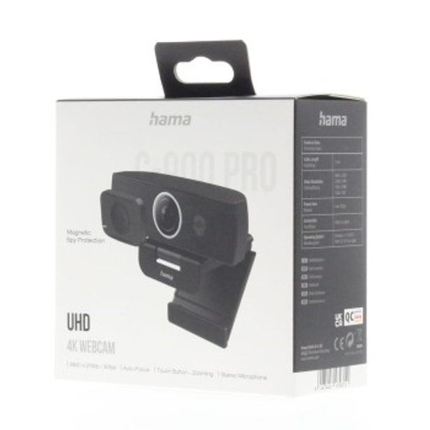 Hama PC webkamera C-900 Pro, UHD 4K, autofocus