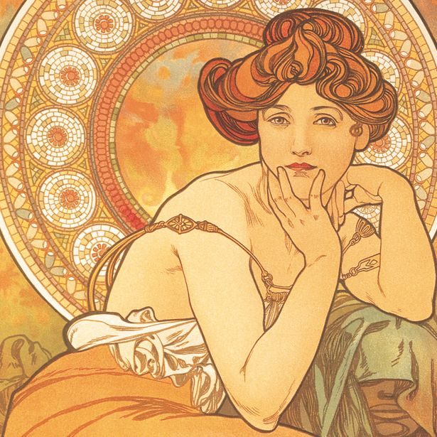 NOTIQUE Poznámkový kalendář Alfons Mucha 2027, 20 x 20 cm