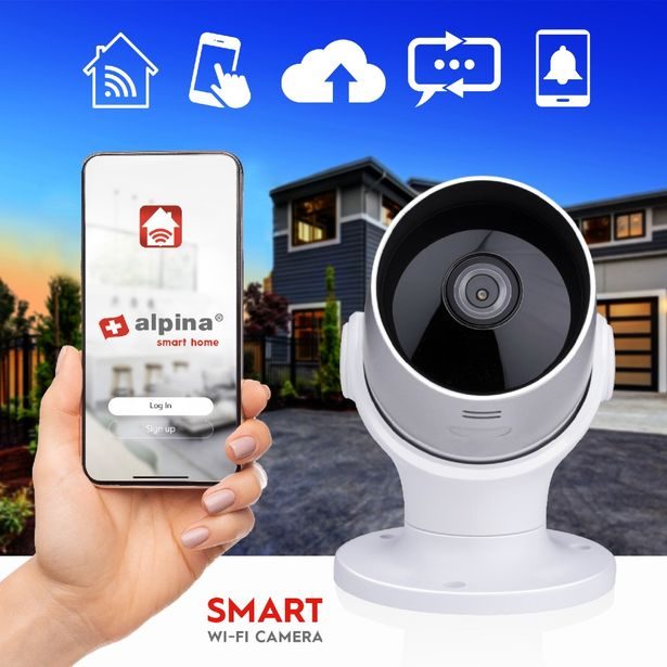 ALPINA Chytrá IP kamera WiFi venkovní HD 1080p ED-226467
