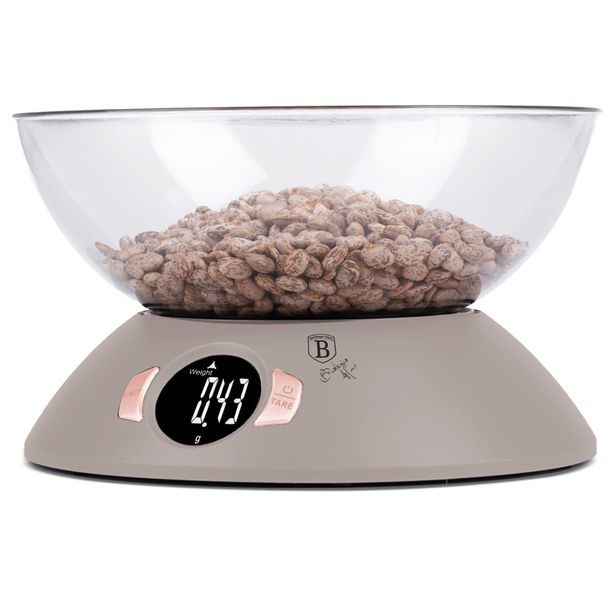 BERLINGERHAUS Váha kuchyňská s miskou Taupe Collection BH-9616